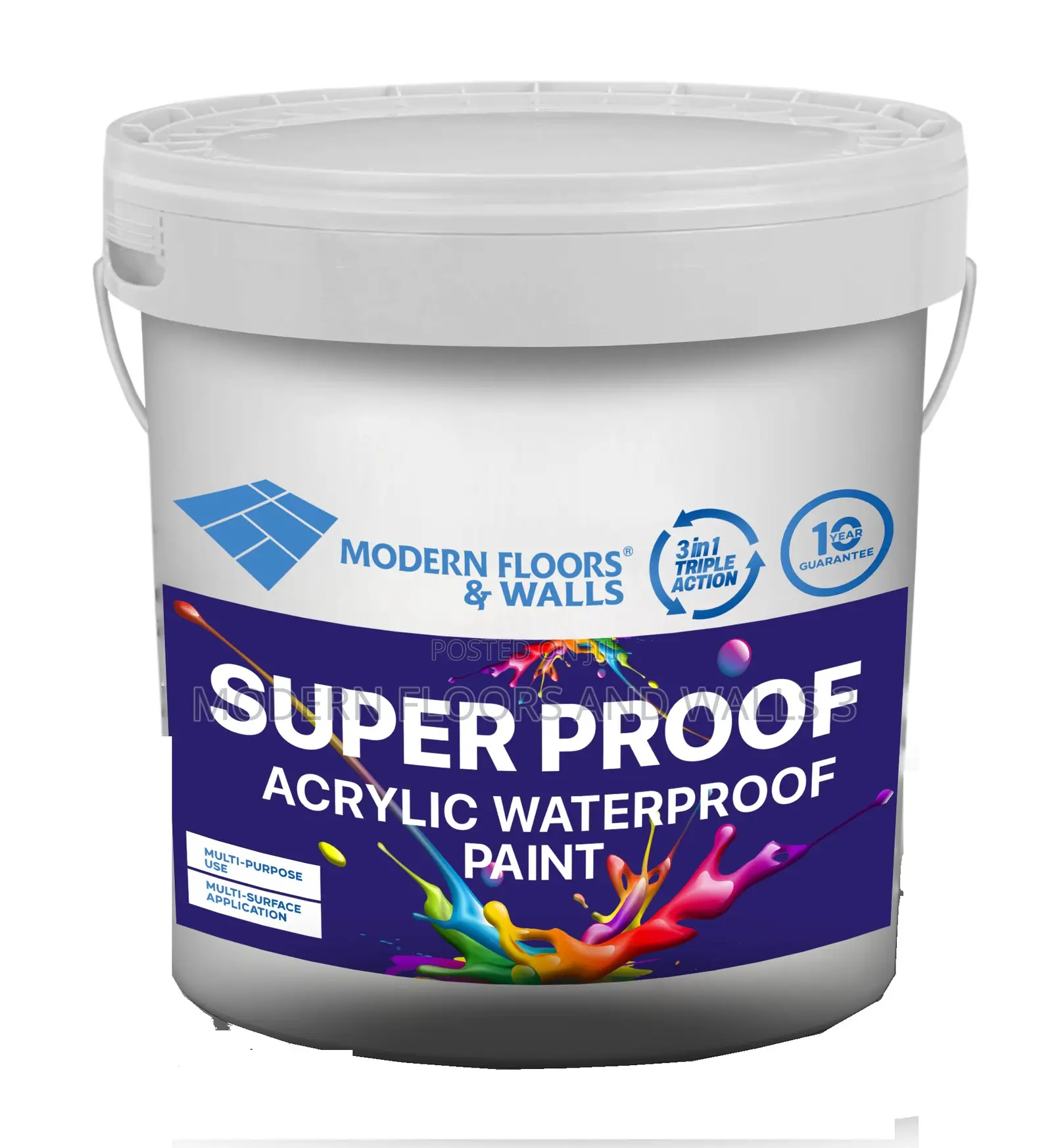 20l Super Proof 3-in-1 Acrylic Waterproof Damp Proof Paint