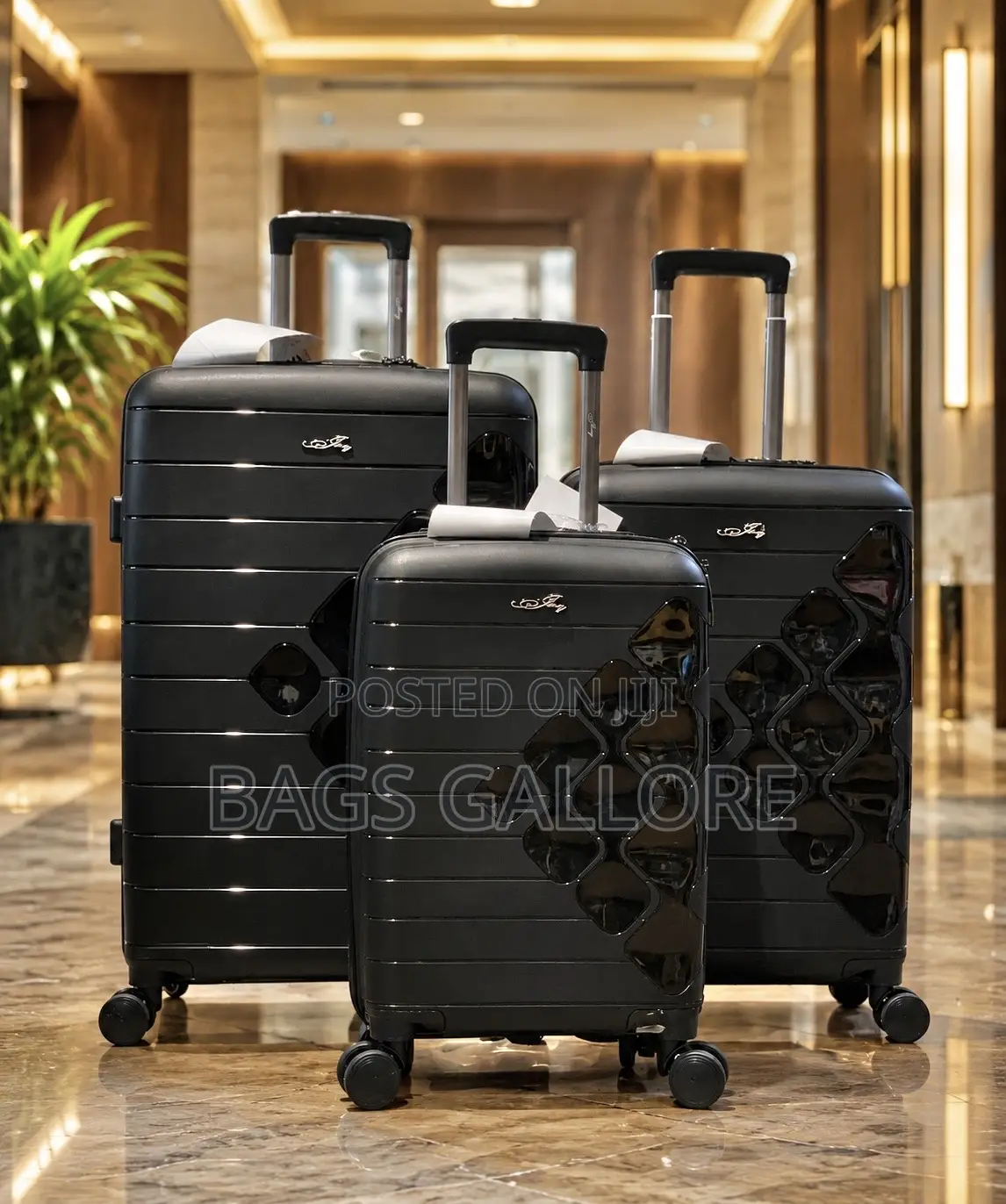 Black Luggage Set