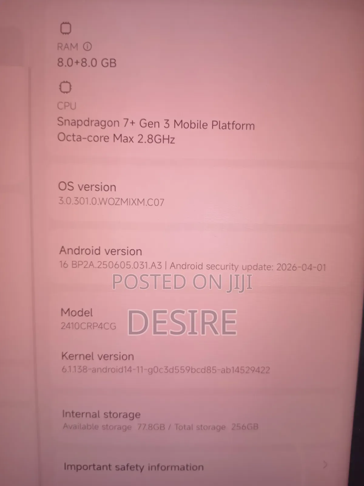 Xiaomi Pad 7 256 GB Blue