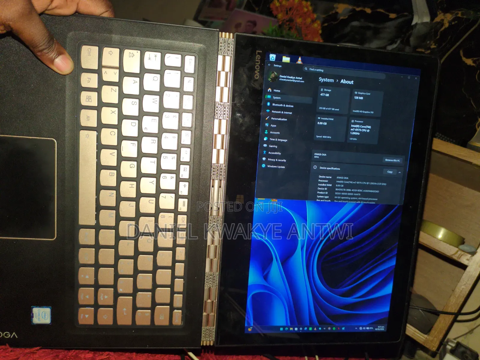 Laptop Lenovo Yoga 910 8GB Intel Core 7 SSD 512GB