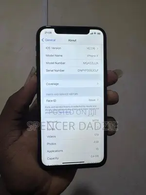 Apple iPhone X 64 GB Black