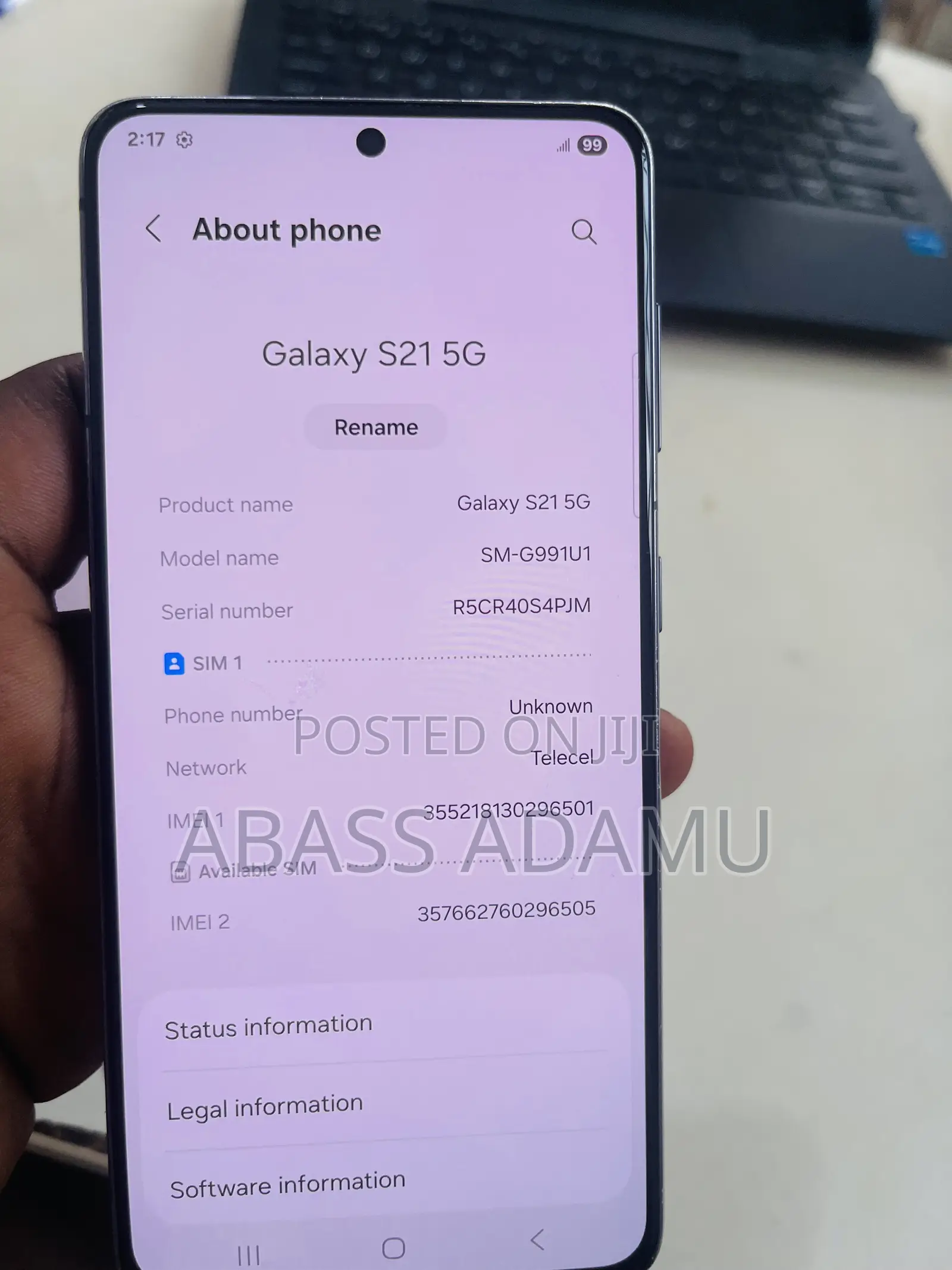 Samsung Galaxy S21+ 5G 256 GB Gray