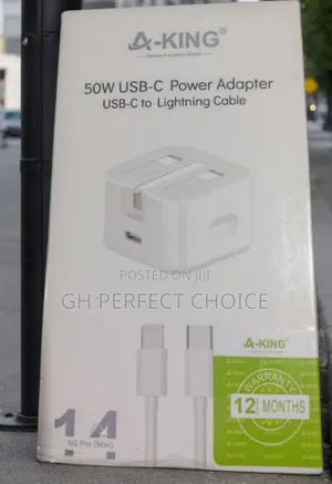 Premium iPhone Fast Charging Cable, Type C, 3-Pin Charger