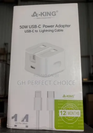 Premium iPhone Fast Charging Cable, Type C, 3-Pin Charger