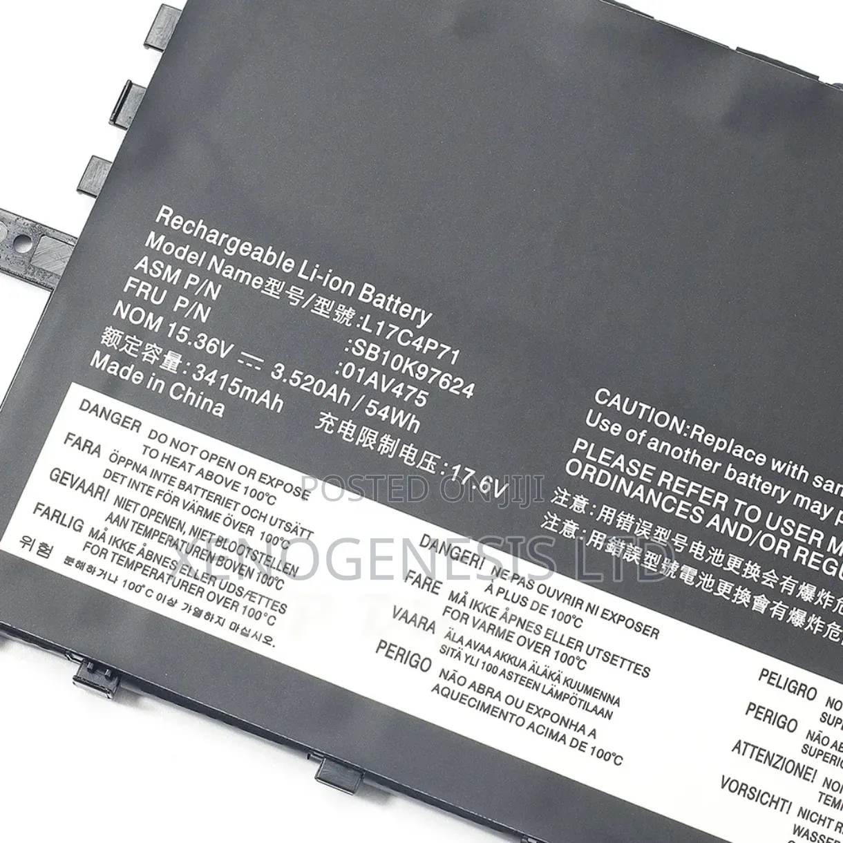 L17c4p71 for Lenovo Thinkpad Yoga X1 3rd Gen