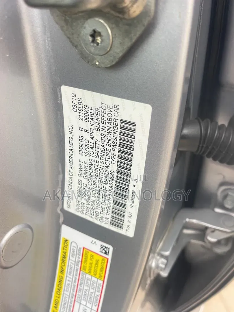 Honda Accord 2019 Silver