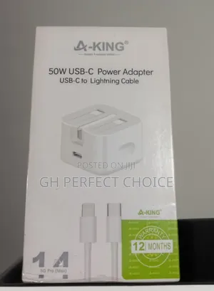 Fast Charging Type C iPhone Charger, 3-Pin, High Quality!
