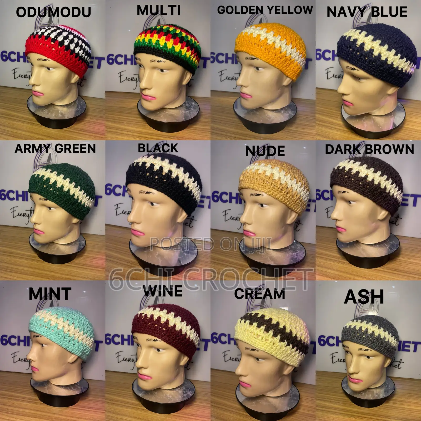 Crochet Skull Cap