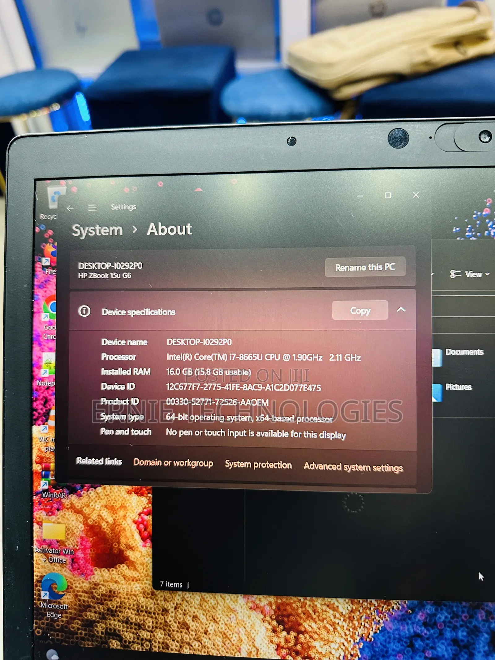Laptop HP ZBook 15 G6 16GB Intel Core i7 SSD 1T