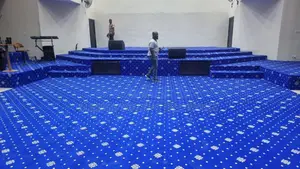 High Quality Blue Woolen Carpet With Modern Designs