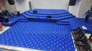 High Quality Blue Woolen Carpet With Modern Designs