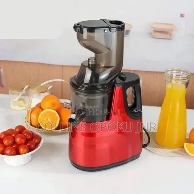 Professional Electric Slow Juicer – 95% High Juice Yield - Red