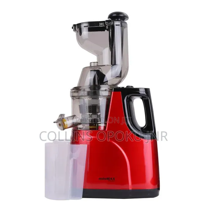 Professional Electric Slow Juicer – 95% High Juice Yield - Red