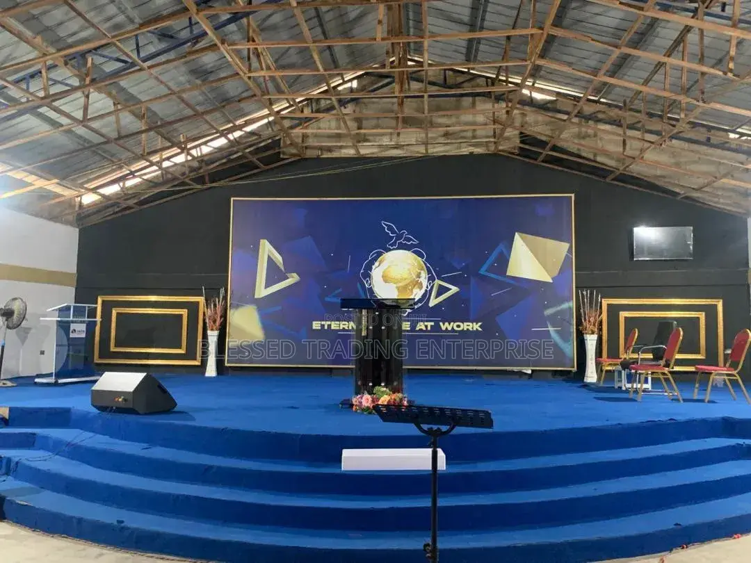 Durable Blue Carpet for Church Auditorium and Altars