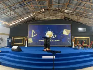 Durable Blue Carpet for Church Auditorium and Altars