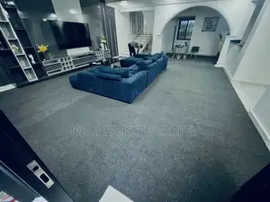 Dark Grey Floor Woolen Carpet for Living Rooms and Church Auditorium