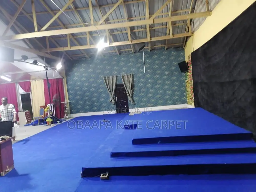 Sea Blue Domestic Carpet for Churches, Halls and Living Rooms