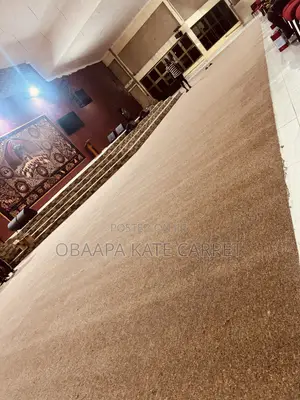 Brown Industrial Floor Carpet for Churches and Living Rooms