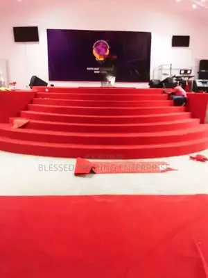 Durable Red Carpet for Altars and Platforms