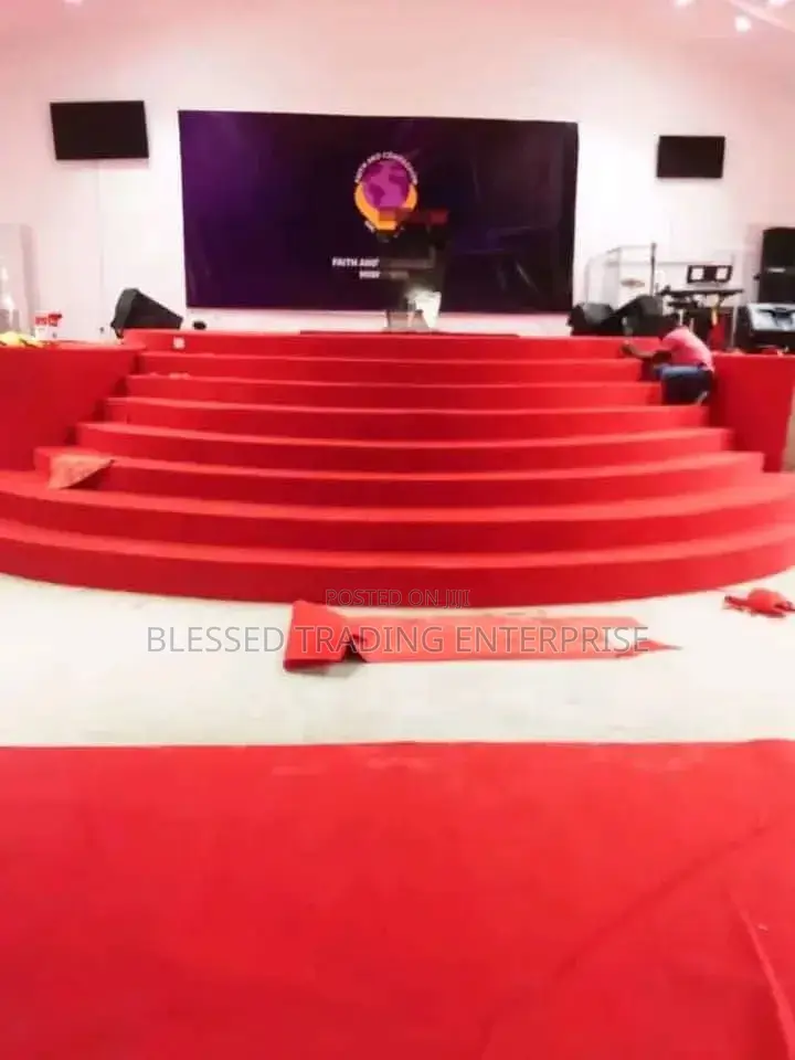 Durable Red Carpet for Altars and Platforms