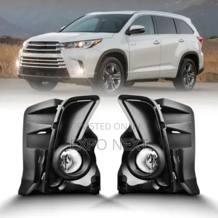 Toyota Highlander 2017-2019 Fog Lights and Covers Set Ty Halogen