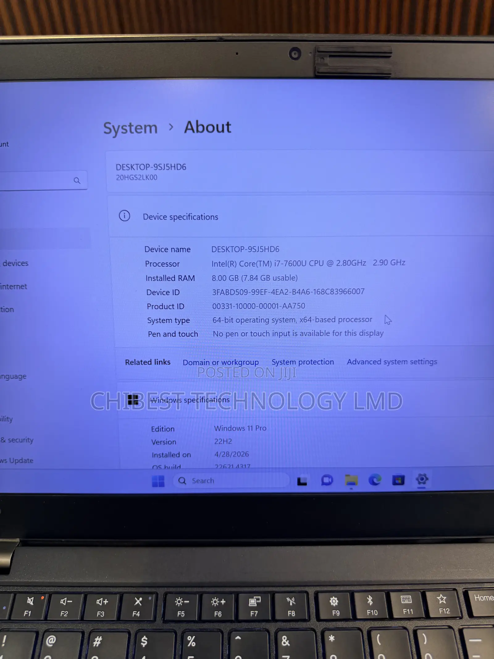 Laptop Lenovo ThinkPad T470s 8GB Intel Core i7 SSD 256GB