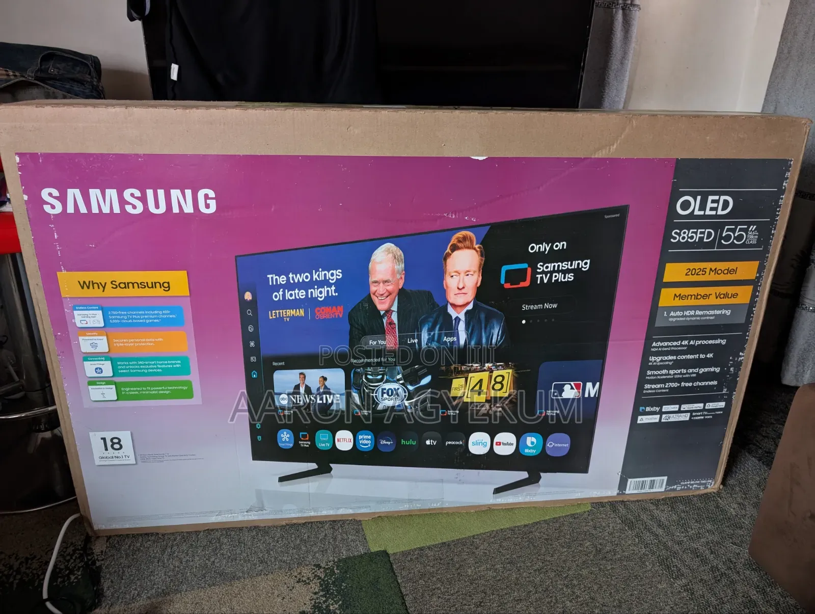 Samsung Qd-Oled Tv S85fd 55inch