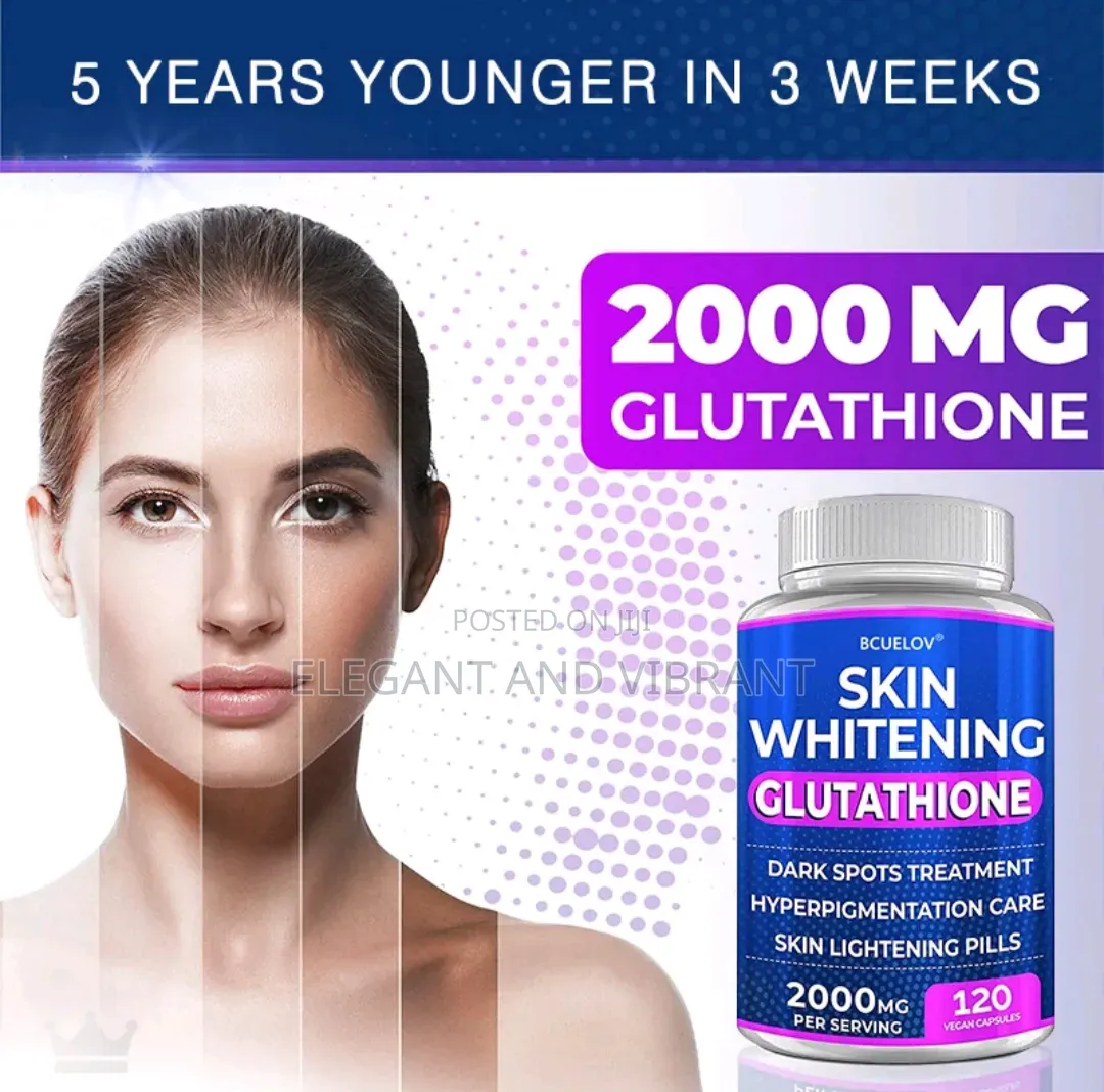 Skin Whitening Glutathione 2000mg Per Serve Hair, Skin Nail Health