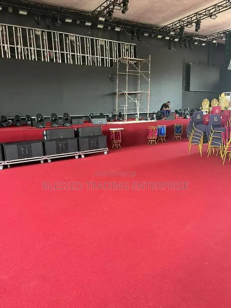 Beautiful Red Wine Carpet for Church Auditorium and Platforms