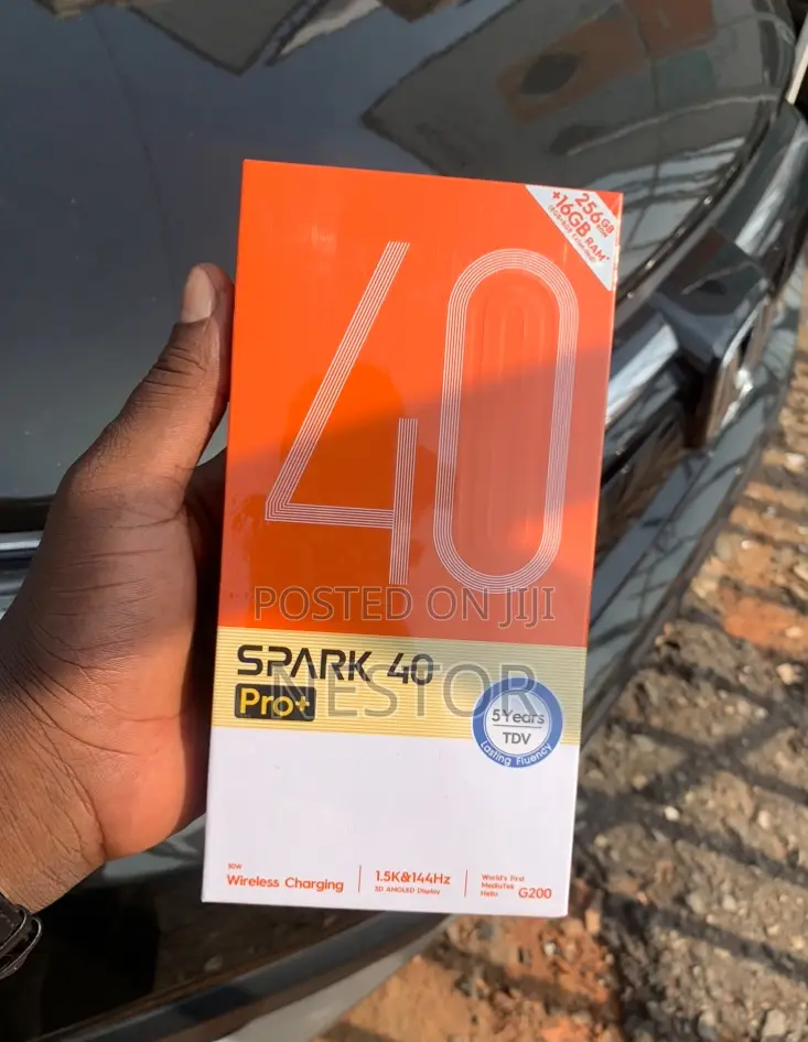New Tecno Spark 40 Pro+ 256 GB Black