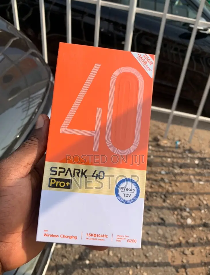 New Tecno Spark 40 Pro+ 256 GB Black