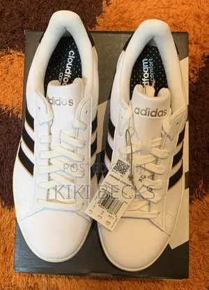 Adidas Grand Court 2.0 White,Black Stripes