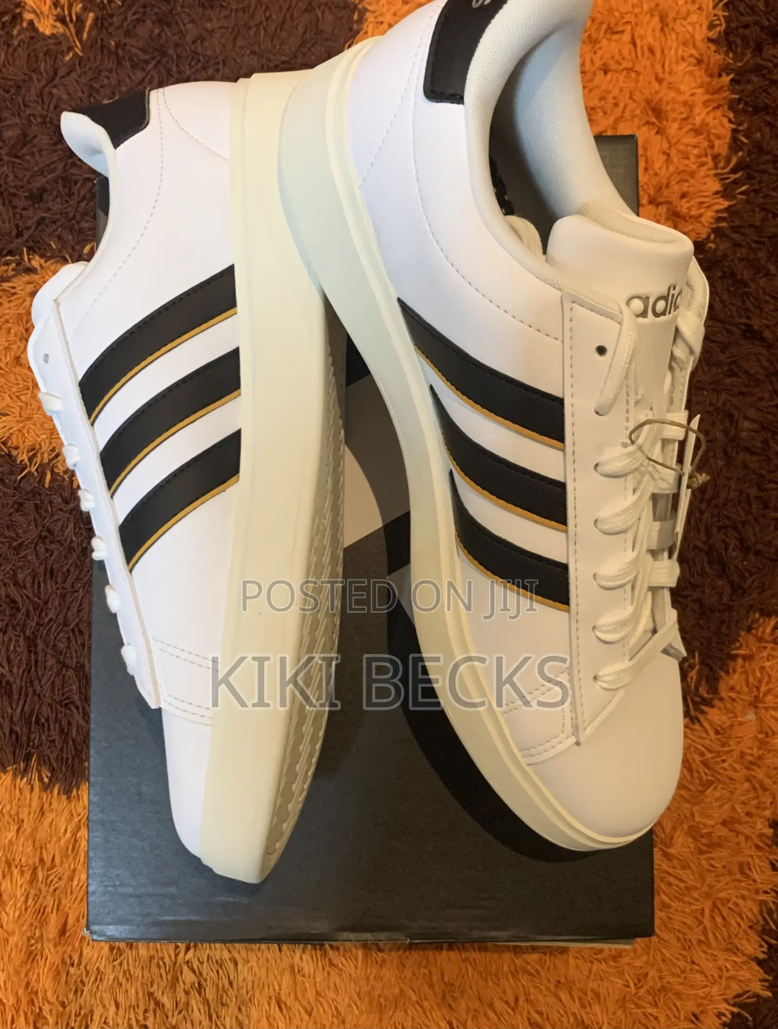 Adidas Grand Court 2.0 White,Black Stripes