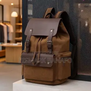 Quality Canvas Unisex Backpack Multi-pocket Work School Travel