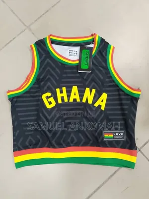 Trendy Ghana Supporter Crop Top / Sleeveless Jersey Vest