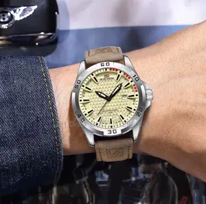 Va Va Voom Men Casual Sport Military Quartz Leather Watch