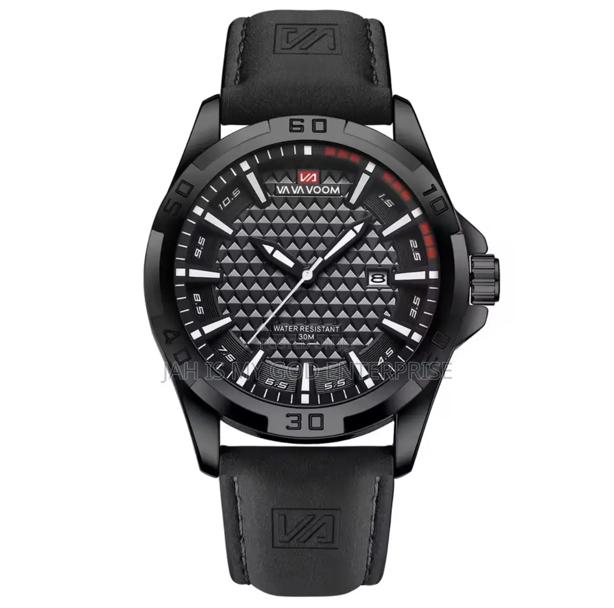 Va Va Voom Men Casual Sport Military Quartz Leather Watch