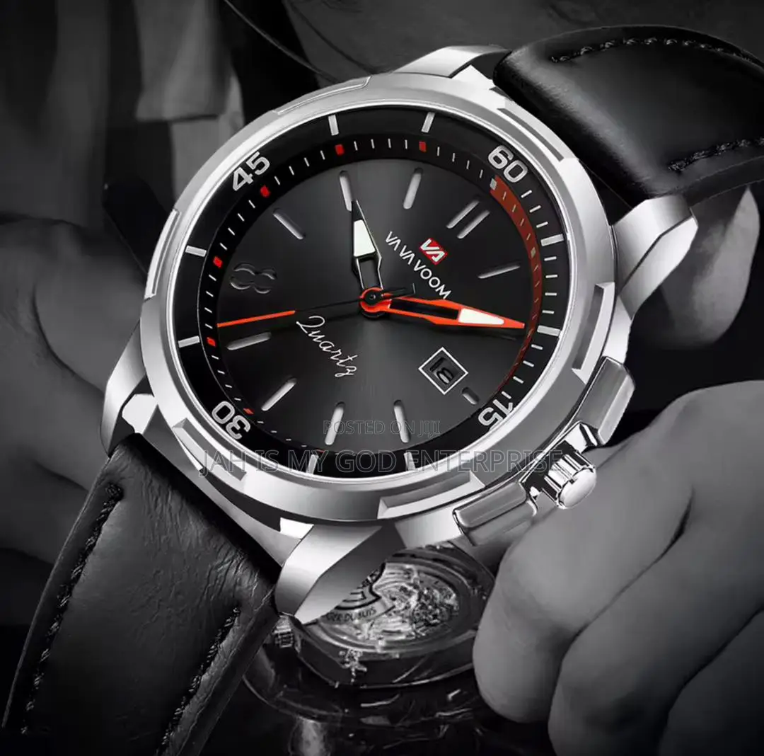 Va Va Voom Military Leather Watch