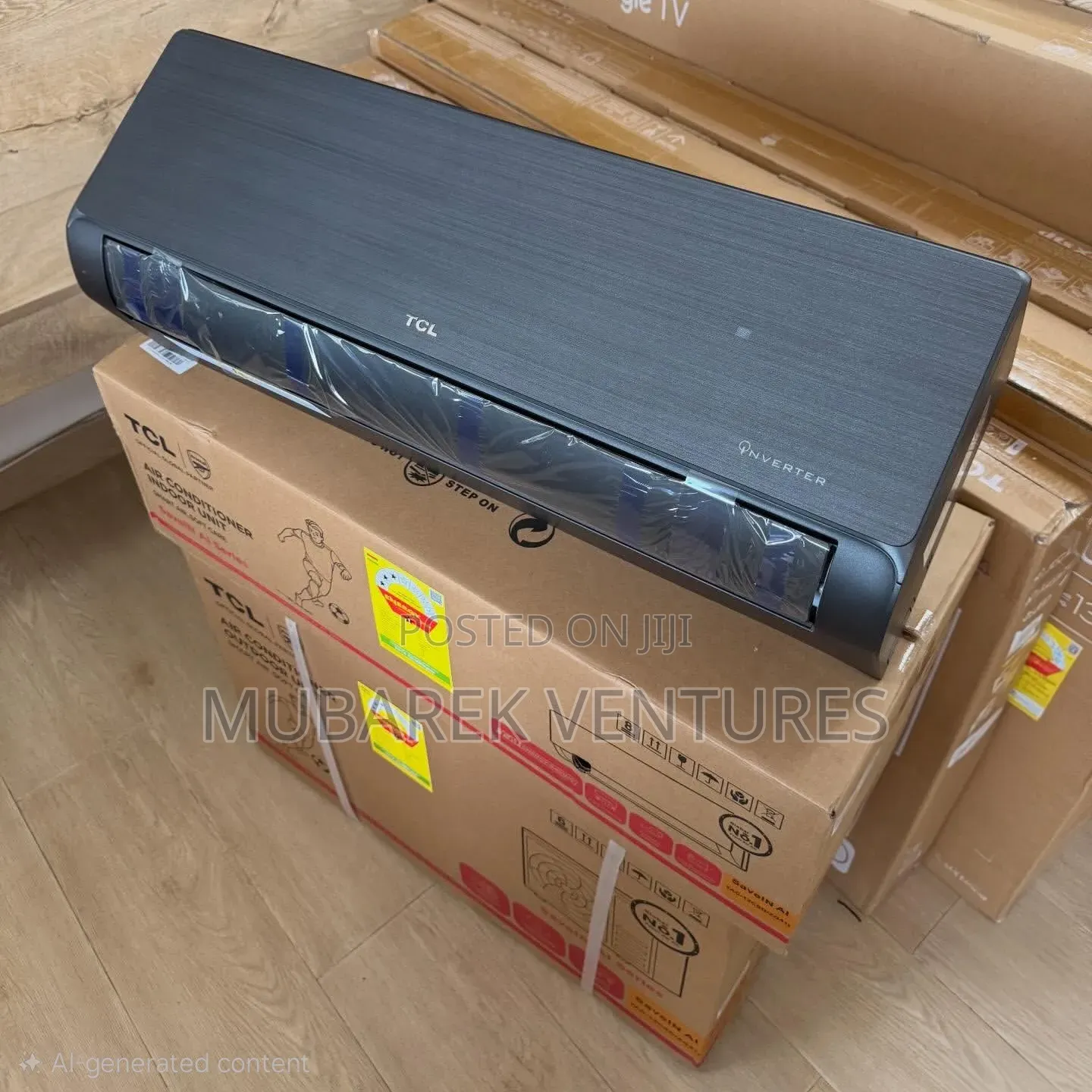TCL 2.5hp Split Inverter R410 Gas- Black Mirror