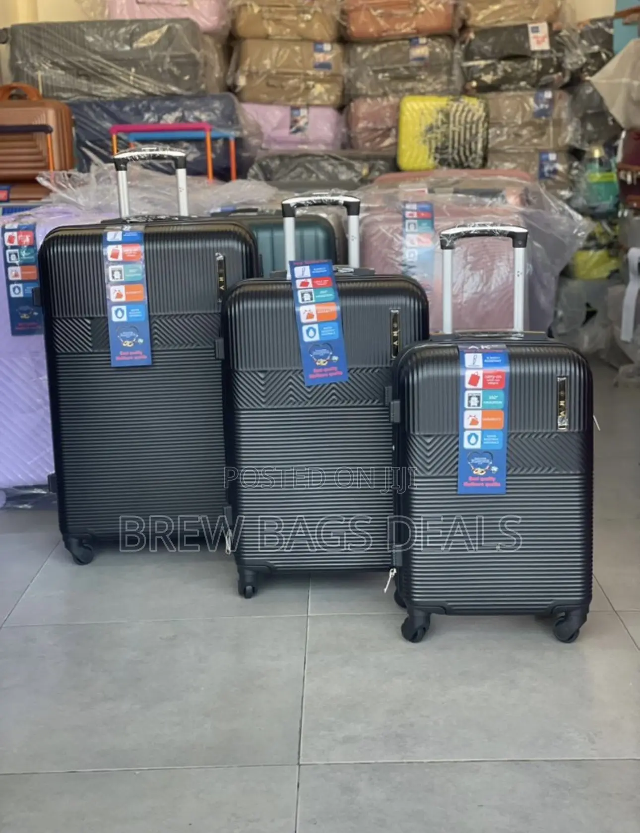 Premium Quality Ak 3set Super Anticrack Fiber Traveling Bag.
