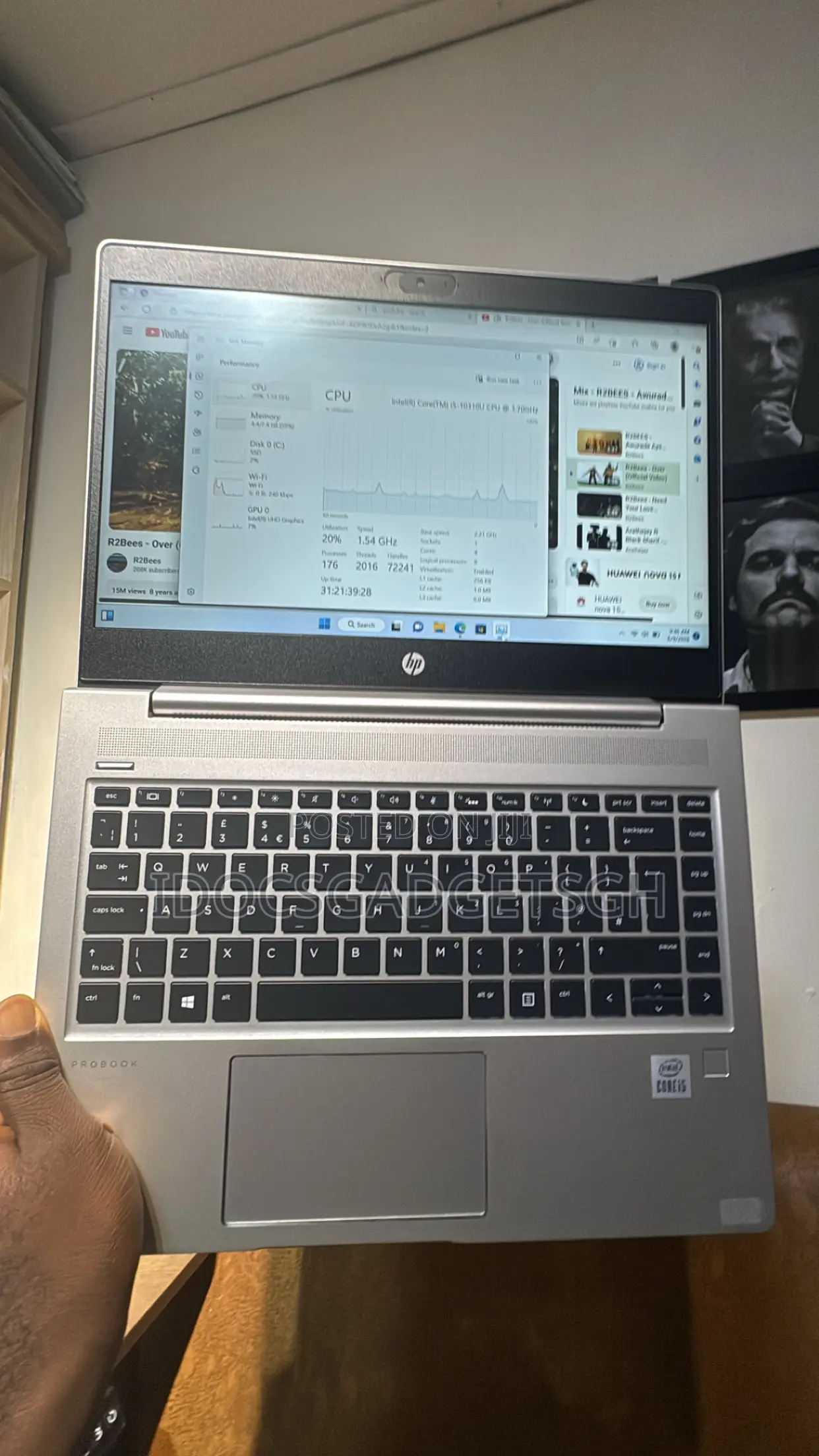 Laptop HP ProBook 440 G7 8GB Intel Core i5 SSD 256GB