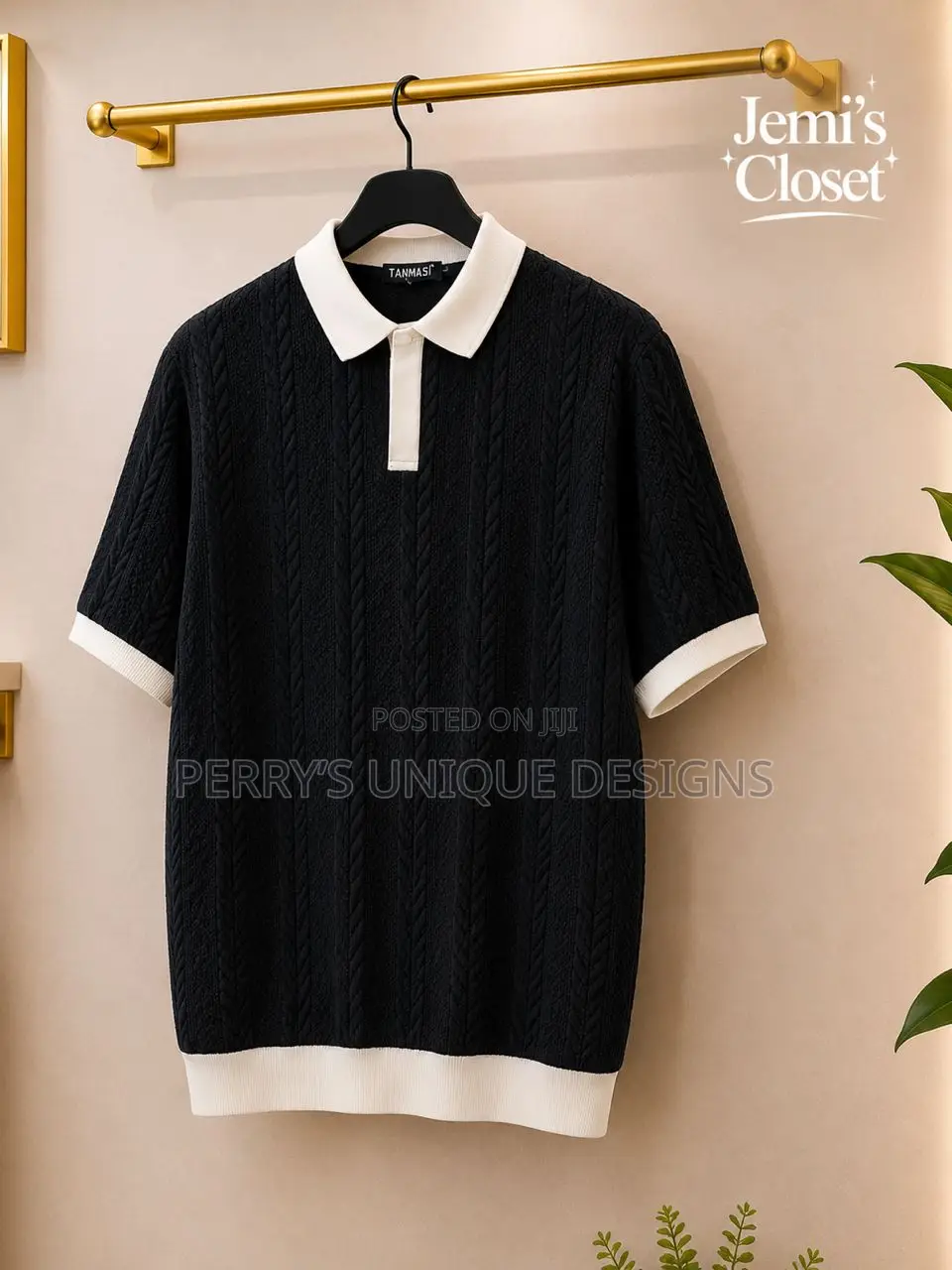 Executive Heritage Knit Polo – Coffee Brown