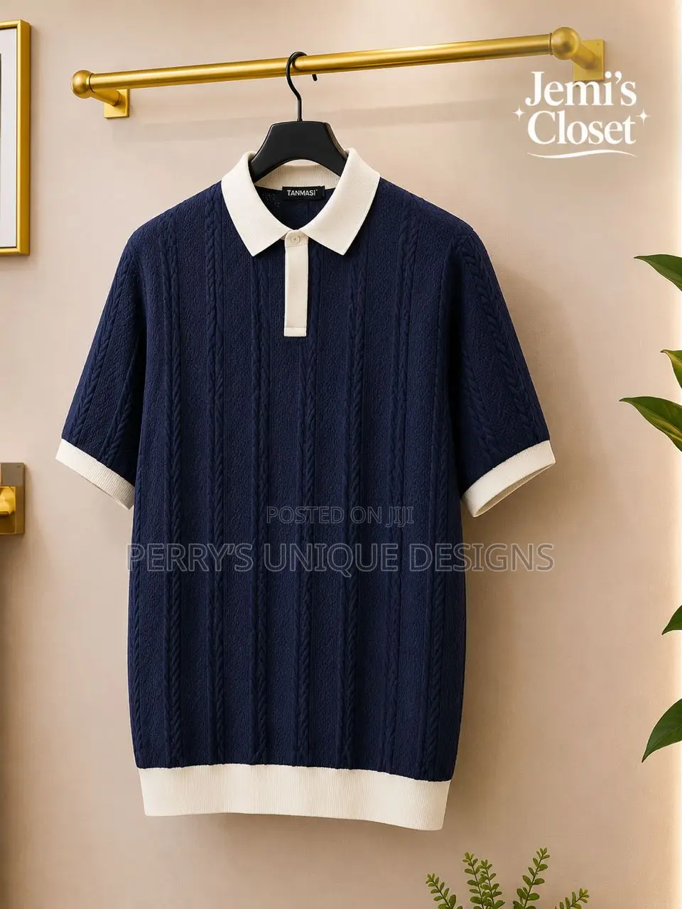 Executive Heritage Knit Polo – Coffee Brown