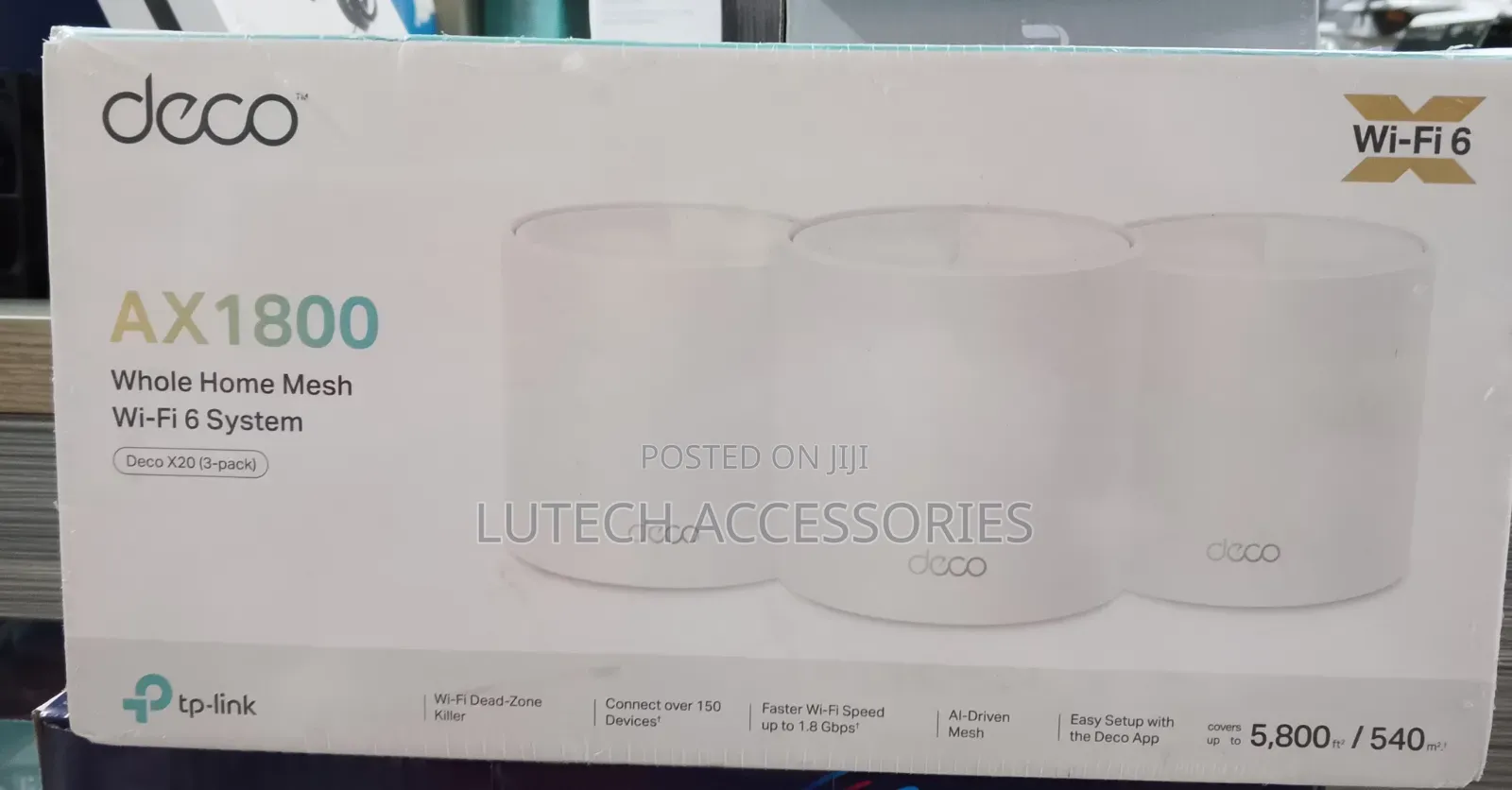 Tplink Deco X20 Ax1800 3 Pack Mesh Wi-Fi 6 System