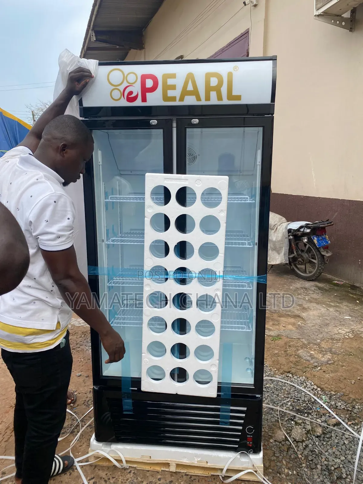 Pearl 510 Litre Double Door Display Fridge