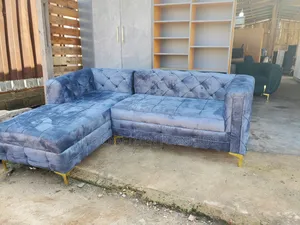 Velvet Grey Shape Sofa