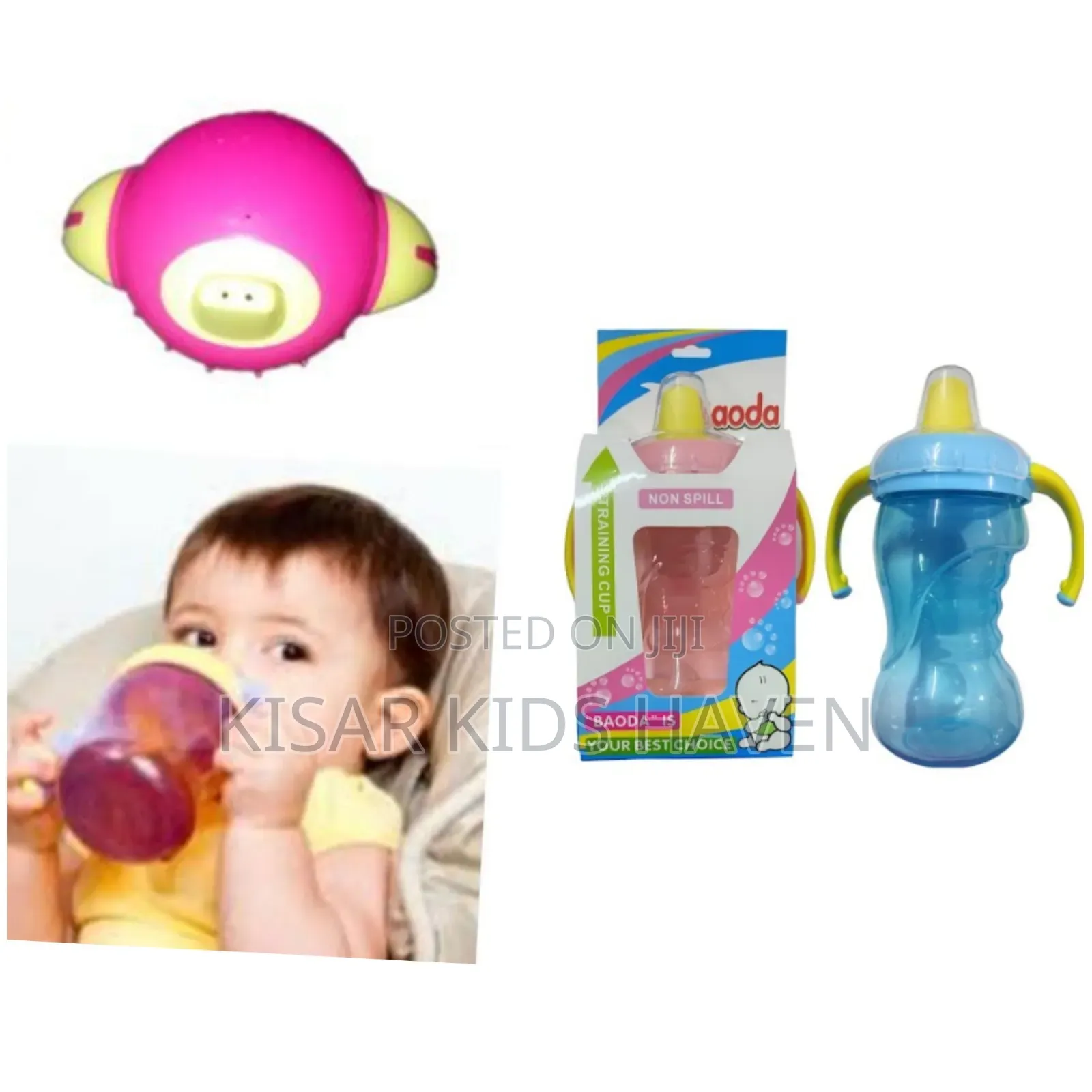 Kids Sippy Cup / Training Cup (Mouth Not Silicone)6m+