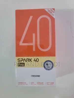 New Tecno Spark 40 Pro 256 GB Black