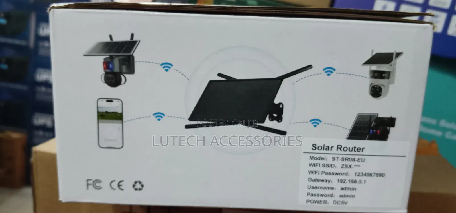 Solar Battery With 4g/Wi-Fi Router