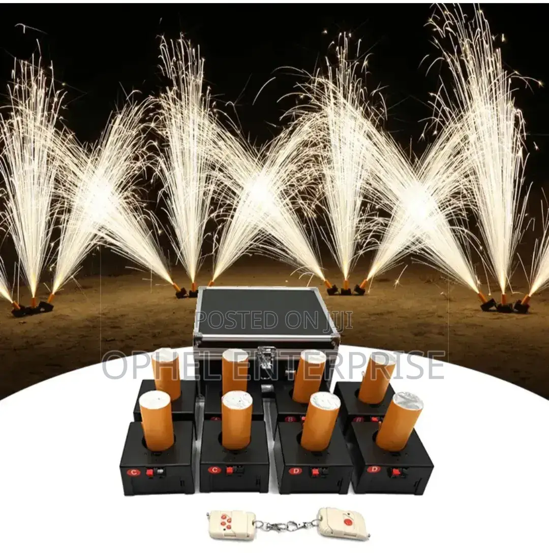 8 Cues Cold Fountain Fireworks Machine